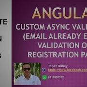 11 Custom Async Validation For Template Driven Forms