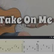 Take On Me Acoustic Version A Ha Fingerstyle Guitar TAB Chords Lyrics
