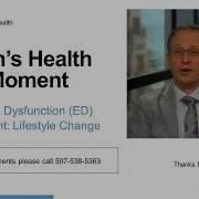 Mayo Men S Health Moment Erectile Dysfunction ED Treatment Lifestyle Change