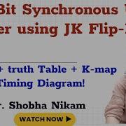 3 Bit Synchronous Up Counter Using JK Flip Flop Design Truth Table K Map Timing Diagram