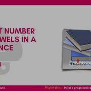 Count Number Of Vowels In A String Python