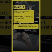 JavaScript Default Parameters EducateKaro Com Shorts