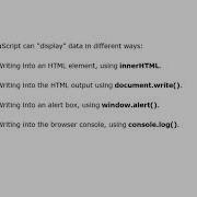 02 Embed JavaScript In HTML And InnerHTML Document Write Window Alert Consol Log In Urdu Hindi