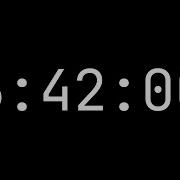 Countdown Timer 6 Minutes 42 Seconds 06 42 000 White On Black With Milliseconds