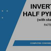 5 Inverted Half Pyramid Using Stars Pattern Printing In C Computer Conversation