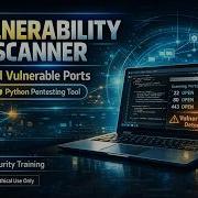 Python Vulnerability Scanner Tutorial Finding Vulnerable Ports For Pentesting