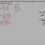 REDO 6 Find The Slope Intercept Form Use Function Notation