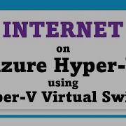 Hyper V In Azure Setting Up Internet Access Using Virtual Switches For Nested VM