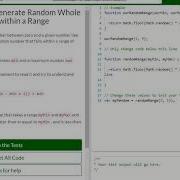 Basic JavaScript Generate Random Whole Numbers Within A Range Free Code Camp Dani