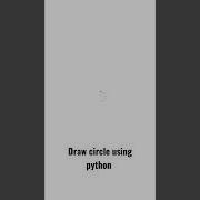 Circle Using Python Turtle