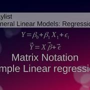 Simple Linear Regression Matrix Notation
