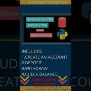 Banking System Application Using SQlite3 With Python