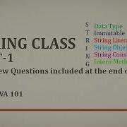 Core Java 101 String Class Part 1