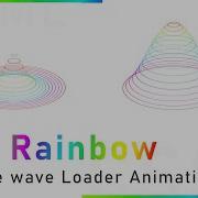 3D Rainbow Circle Wave Animation HTML And CSS