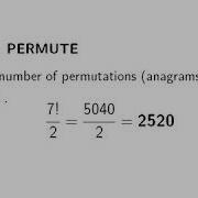 Discrete Mathematics Anagrams As Permutations