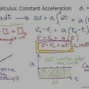 Lecturelet 6 Constant Acceleration