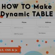 JavaScript Add Rows To Table Dynamically How To Add And Remove Table Row Dynamically In JavaScript