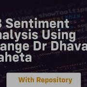 98 Sentiment Analysis Using Orange Dr Dhaval Maheta