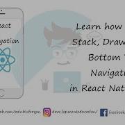 How To Use Stack Drawer And Bottom Tab Of React Navigation In RN App React Native Hindi Urdu
