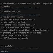 Web3 Hacking In Python Section1 0x01 Web3 Python Basics Table Of Contents OLD WAS UPDATED