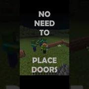 NO NEED TO PLACE DOORS STOP MOBS WITHOUT DOORS MINECRAFT HACKS TIPS AND TRICKS MINECRAFT 1 17