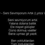 BURAY Seni Seviyorum Artık Lyrics şarkı Sözleri