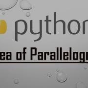 Find Area Of Parallelogram In Python