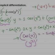 Calculus I Implicit Differentiation Trig Function