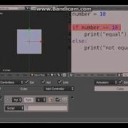 Blender Game Engine Python Part 2 If Else Statement