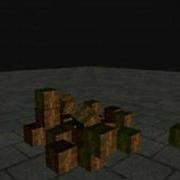 Falling Boxes Real Time Physics Simulation