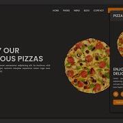 Responsive Pizza Shop Website Using HTML CSS JavaScript