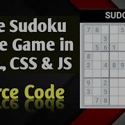 Sudoku How To Make Sudoku Puzzle Game In Html CSS And JS