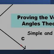 How To Prove The Vertical Angles Theorem Very Simple Explanation