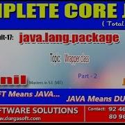 Core Java Java Lang Package Wrapper Class Part 2
