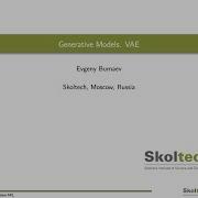 Bayesian ML 2021 Lecture 9 Generative Models VAE