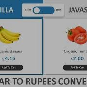 USD To INR Convertor Using Vanilla JAVASCRIPT Convert Dollar Currency To Rupees Currency In HTML