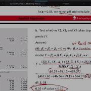 Applied Regression L33 Part A Hypothesis Tests For Multiple Regression Part 5