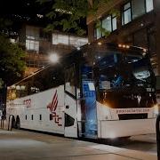 Bus Driving POV Shuttling Around Chicago Downtown
