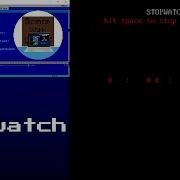 Making Stopwatch In QBASIC
