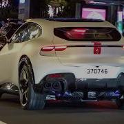 Ferrari Purosangue With Straight Pipes LOUD Accelerations Downshifts