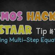 Algebra 1 STAAR Math Trick Solve Multi Step Equations FAST With Desmos Calculator Hack