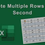 How To Delete Multiple Rows In Excel Same Time