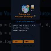 Challenge Your JavaScript Knowledge Can You Guess The Output Shorts Coding