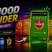 Create A Mood Slider Using HTML CSS JavaScript