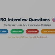 CRO Interview Questions Conversion Rate Optimization Strategies A B Testing Guide