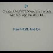 SP Pagebuilder Pro Tutorial Raw HTML Add On