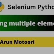 Finding Multiple Elements On The Web Page Using Selenium Python Selenium Python