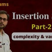 Insertion Sort Insertion Sort Algorithm Time Complexity Part 2 Sorting Algorithms