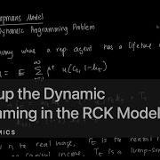 Setting Up A Dynamic Programming Problem In The RCK Model