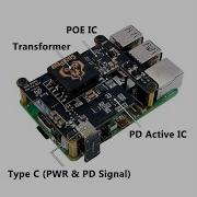 Raspberry Pi 5 POE With PD Trigger Activation Type C Power Over Ethernet 802 3af At For Pi5